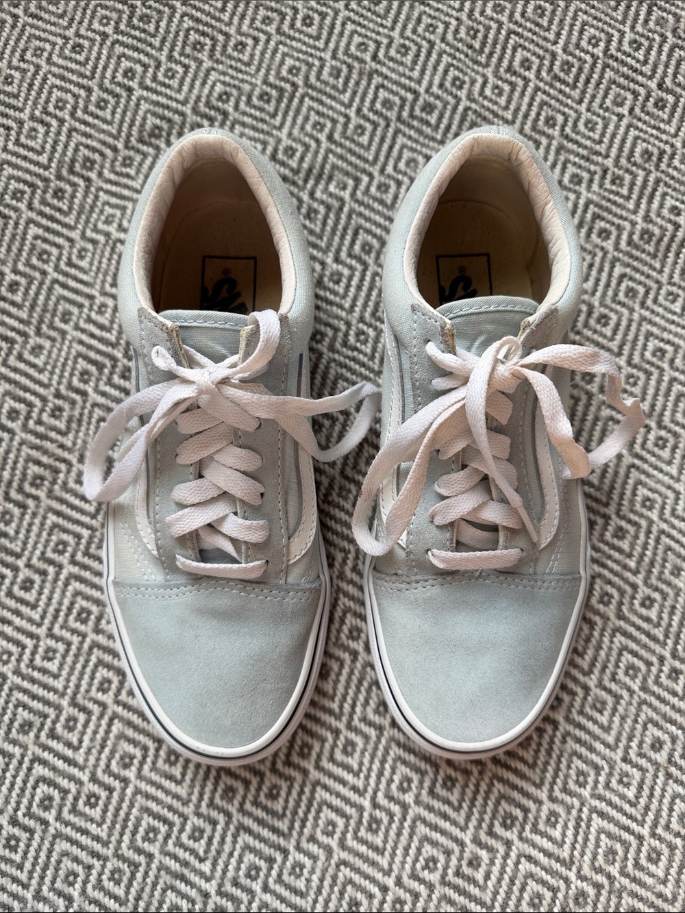 Vans Old Skool sneakers in a light grey-green Size U.S Man 5.5/Women 7 - Picture 3 of 14